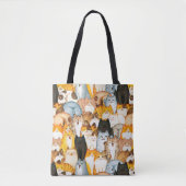 Cat Lover Canvas tas (Voorkant)