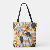 Cat Lover Canvas tas (Achterkant)