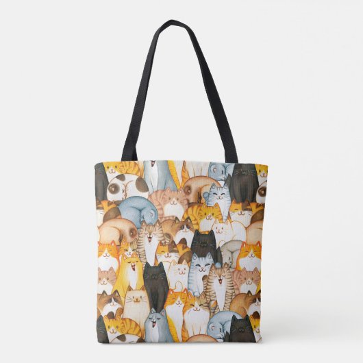 Cat Lover Canvas tas (Achterkant)