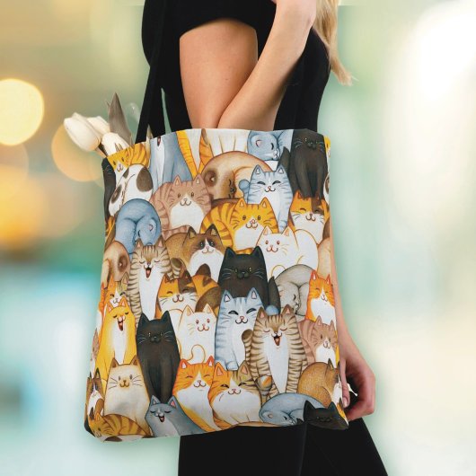 Cat Lover Canvas tas