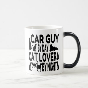 Cat Lover Car Guy Magische Mok