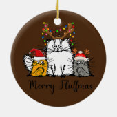 Cat Lover Cat mam Cat Pap Kerstmis Keramisch Ornament (Achterkant)