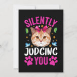 Cat Lover | Cat Silently Juding you Kaart<br><div class="desc">Cat Lover | Cat Silently Juding you</div>