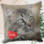 Cat Lover Cft - Pet Keepomwille - Aangepaste foto- Kussen<br><div class="desc">Viel je beste vriend met een persoonlijke Pet Pillow. De naam zal in een prachtig waterverf hart worden getoond. Pas met uw eigen foto, en naam aan. Deze aangepaste foto-kussens zijn perfect als een hoepenspel voor huisdieren, een cadeautje voor huisdieren, of voor familie en vrienden. Cat Lover Cft - Pet...</div>