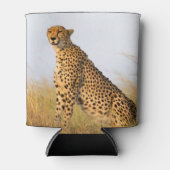 Cat lover cheetah foto blikjeskoeler (Voorkant)