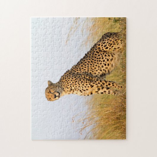 Cat lover cheetah foto legpuzzel (Verticaal)