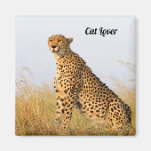 Cat lover cheetah foto magneet (Voorkant)