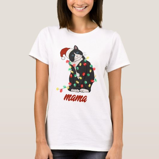 Cat lover Christmas Shirt for Women (Voorkant)