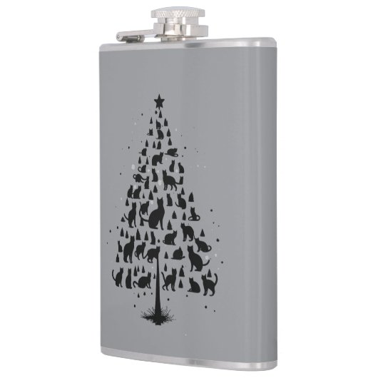 Cat Lover Christmas Tree 1 Heupfles (Links)