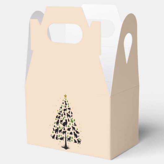 Cat Lover Christmas Tree 2 Bedankdoosjes (Geopend)