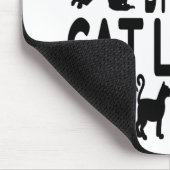 Cat Lover civiel ingenieur Muismat (Hoek)
