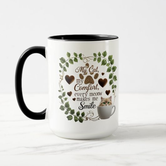 Cat Lover Combo Mok – 15 oz Warm Comfort Koffie (Links)
