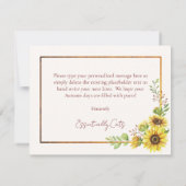 Cat Lover Cornucopia Thanksgiving Holiday Seizoen Kaart (Achterkant)