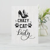 Cat Lover Crazy Cat Lady Save The Date (Staand voorkant)