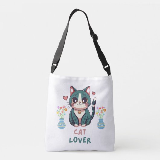 Cat Lover Crossbody Tas (Achterkant)