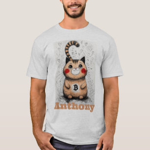 Cat Lover Crypto Gift bewerkbaar T-shirt