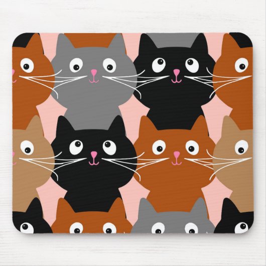 CAT LOVER CUTE CATS MOUSEPAD MUISMAT (Voorkant)