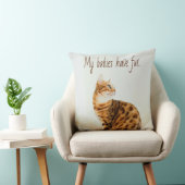 Cat Lover, Cute Kitten Meme, mijn baby's hebben ee Kussen (Stoel)
