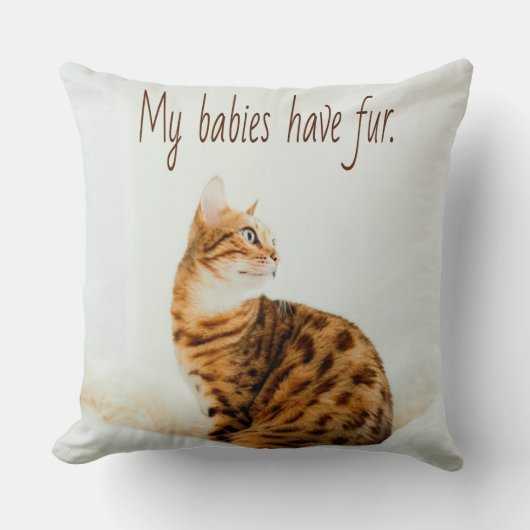 Cat Lover, Cute Kitten Meme, mijn baby's hebben ee Kussen (Voorkant)