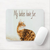 Cat Lover, Cute Kitten Meme, mijn baby's hebben ee Muismat (Met muis)