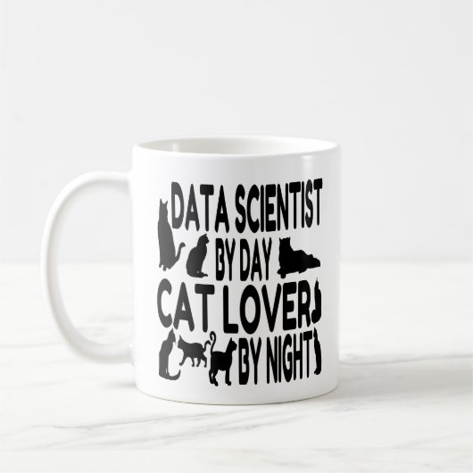 Cat Lover Data Scientist Koffiemok (Links)