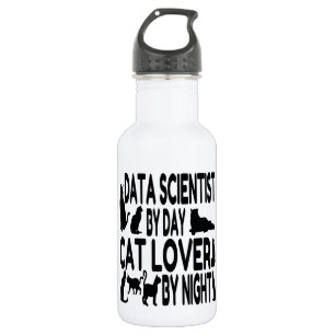 Cat Lover Data Scientist Waterfles