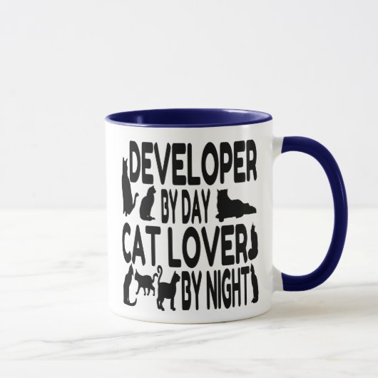 Cat Lover Developer Mok (Rechts)