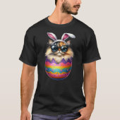 Cat Lover Easter Egg Happy Easter Bunny Ears T-shirt (Voorkant)