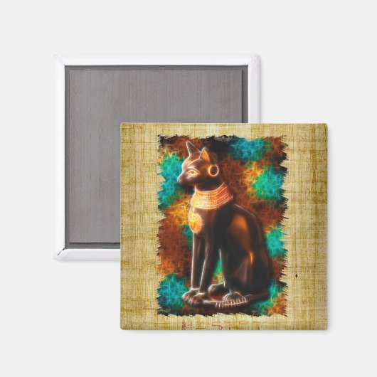 "CAT LOVER" Egyptische bastetkat Magnet (Voorkant / Achterkant)