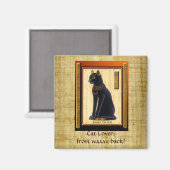 "CAT LOVER" Egyptische bastetkat Magnet (Voorkant / Achterkant)