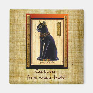 "CAT LOVER" Egyptische bastetkat Magnet