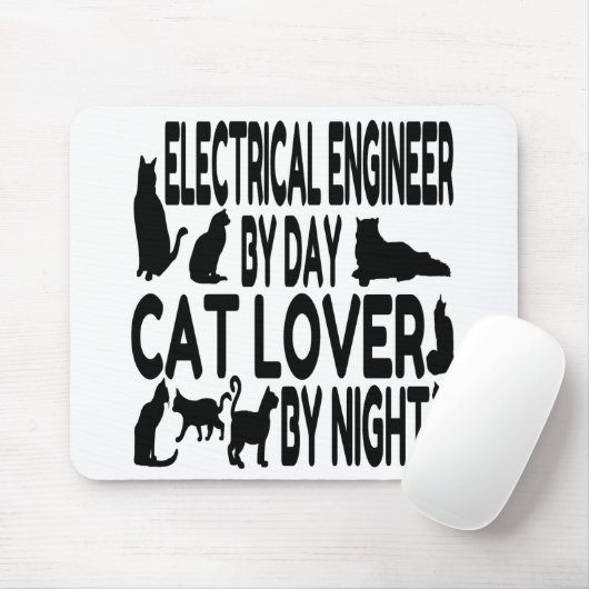 Cat Lover Elektrotechnicus Muismat (Met muis)