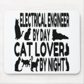 Cat Lover Elektrotechnicus Muismat (Voorkant)