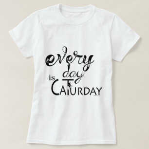 CAT LOVER Elke dag is de caturday T-shirt