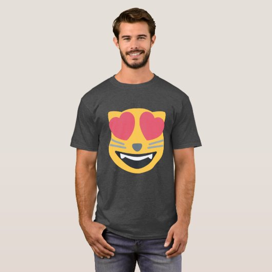 Cat Lover Emoji T-shirt (Voorkant volledig)