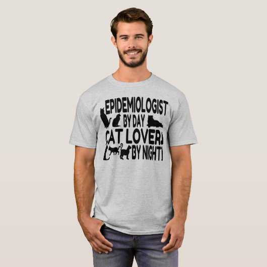 Cat Lover Epidemiologist T-shirt (Voorkant volledig)