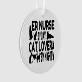 Cat Lover ER Nurse Ornament (voorkant)