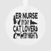 Cat Lover ER Nurse Ornament (achterkant)