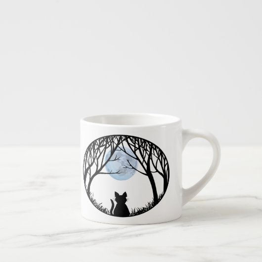 Cat Lover Espresso Cup Fat Cups Mok Cat Gift (Rechts)