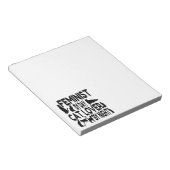 Cat Lover Feminist Notitieblok (Schuin)