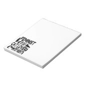 Cat Lover Feminist Notitieblok (Linkerzijde)