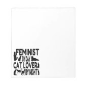 Cat Lover Feminist Notitieblok (Voorkant)