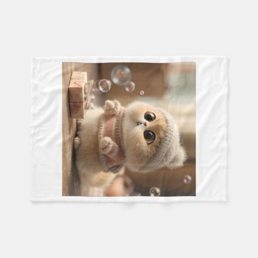 cat lover fleece deken (Voorkant (Horizontaal))