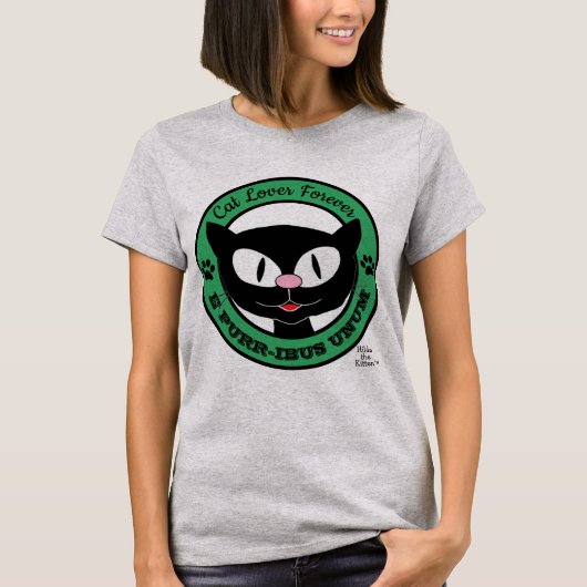 Cat Lover Forever E SPINT-IBUS UNUM T-shirt (Voorkant)