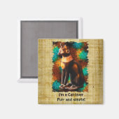 "CAT LOVER" Fun Egyptian Bastet Cat Magnet (Voorkant / Achterkant)