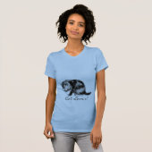 Cat Lover Fun Gray Tabby Kitten Artwork T-shirt (Voorkant volledig)