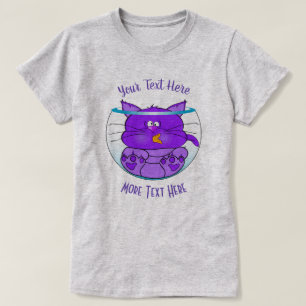 CAT LOVER   Funny Cat in Fishbowl T-shirt