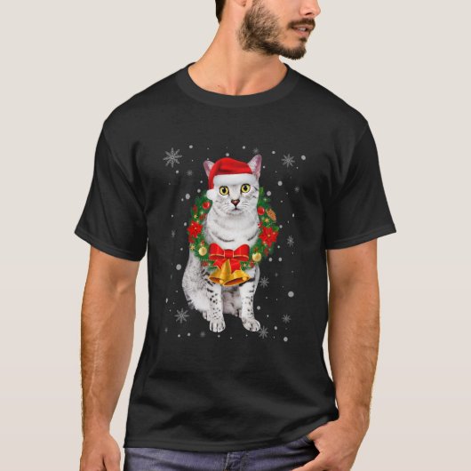 Cat Lover Funny Egyptian Mau Tree Light T-shirt (Voorkant)