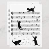 Cat Lover Funny Pianist Piano Lover (Voorkant / Achterkant)