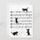 Cat Lover Funny Pianist Piano Lover Feestdagenkaart (Voorkant)